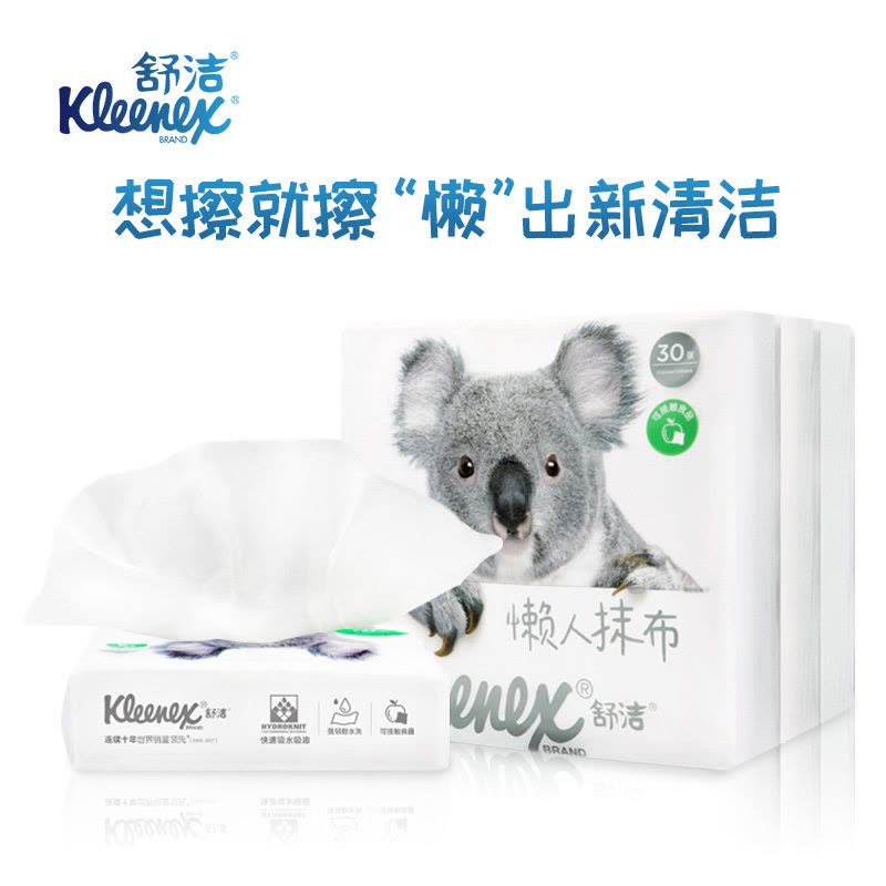 舒洁懒人抹布 30片/包×12包 94430 吸水吸油食品可用经济实惠图片