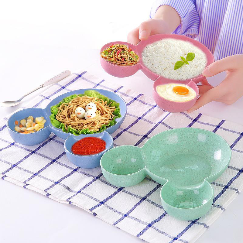 创意卡通儿童餐具米奇碗小麦秸秆碗礼品防摔宝宝餐碗 200个/箱起购