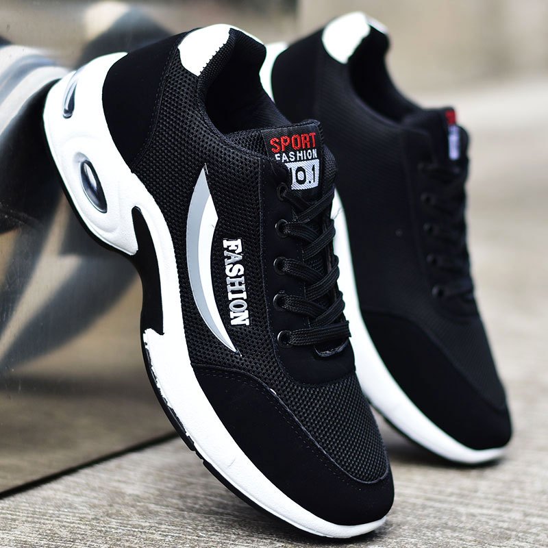 枫述男鞋子春秋季内增高潮鞋男休闲鞋皮面鞋男透气工作运动鞋视频