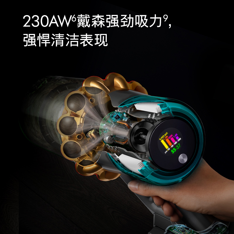 戴森(Dyson)无绳吸尘器V15 Detect Fluffly 无线宠物家用清洁无绳
