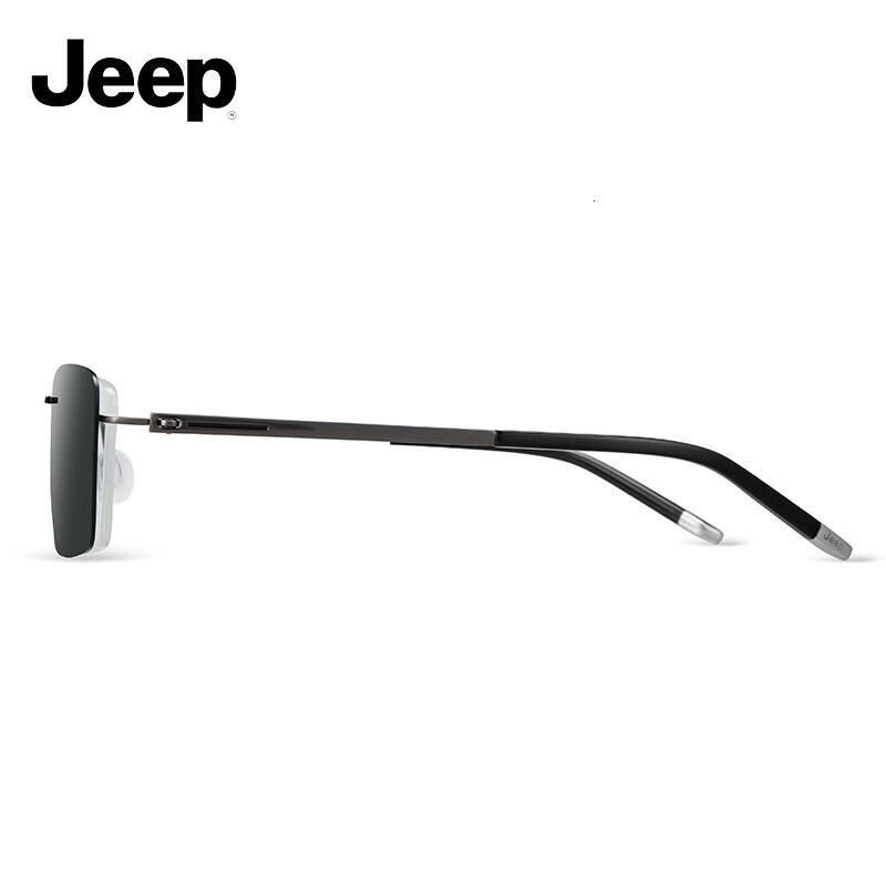 Jeep近视眼镜无框男磁吸套镜商务光学眼镜架偏光太阳镜JeepT7069