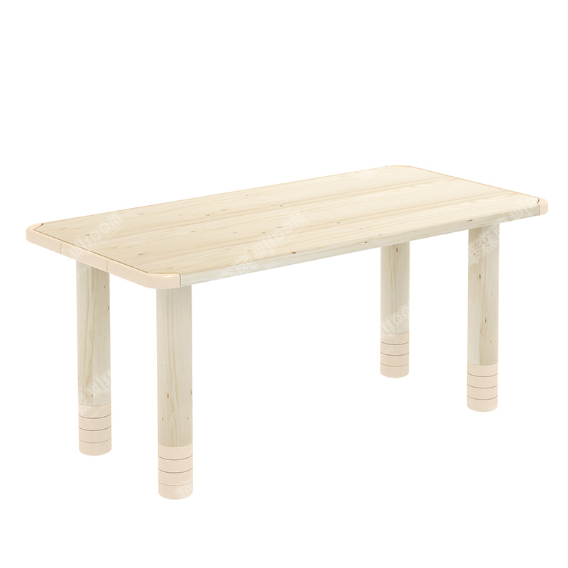 华森葳儿童家具 童话王国实木6人桌高清大图