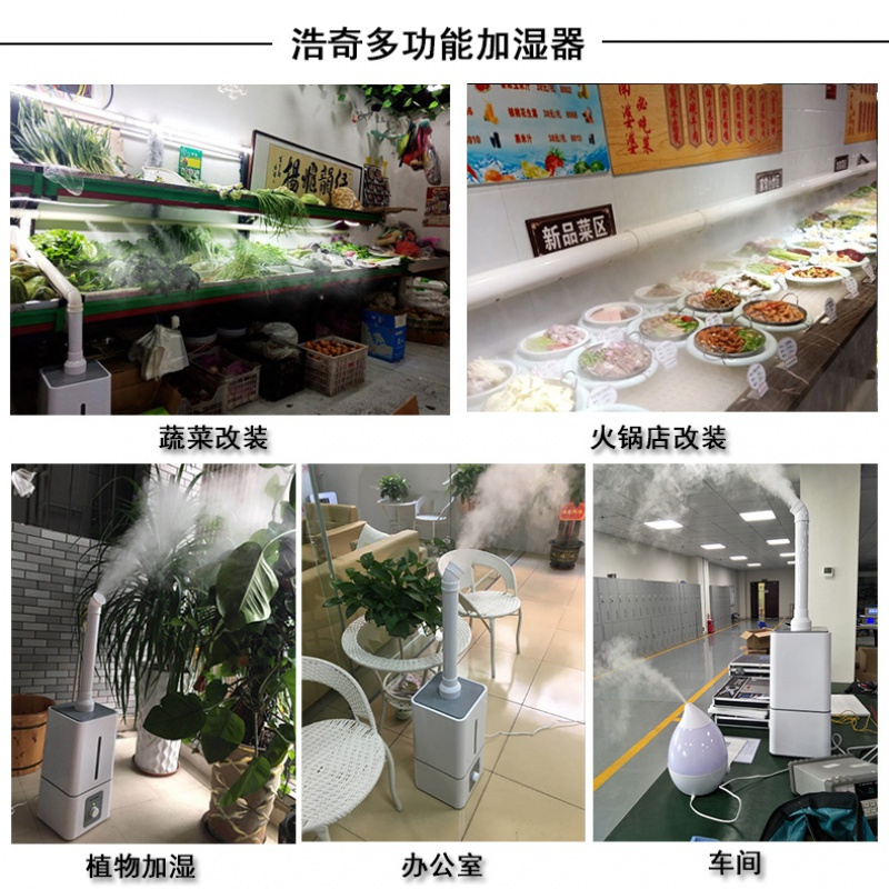 工业大雾量商用型蔬菜保鲜水果消毒水喷雾烤烟叶加湿器