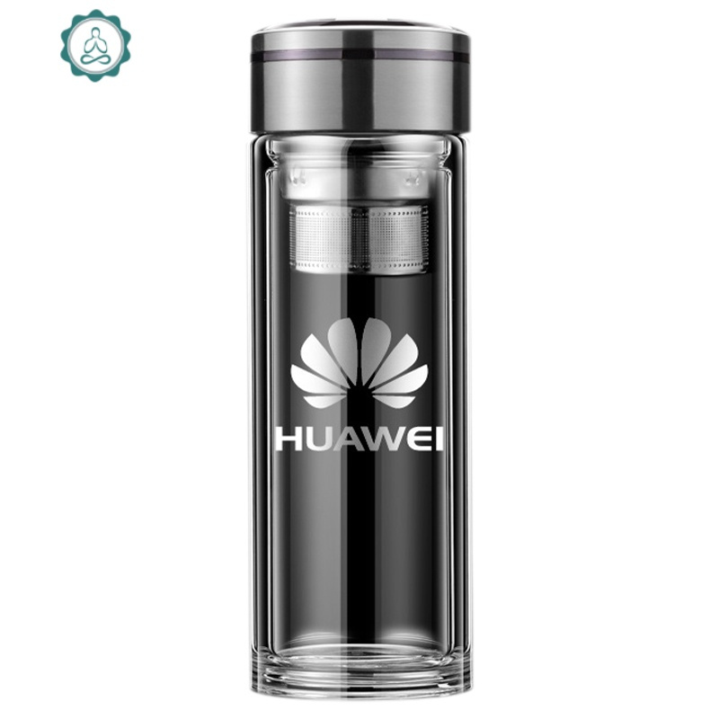 双层隔热滤网厚家用便携高档钢化防摔水杯男士防玻璃杯