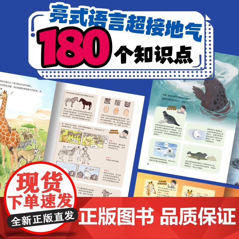 正版新书 小亮老师的动物科普绘本·动物的日常(全6册 无穷小亮首套儿童科普绘本 适合3-8岁)亲子睡前读物高清大图