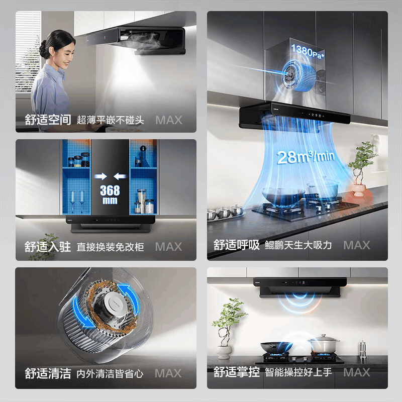 老板(Robam)[双子星E2P]欧式顶吸烟灶联动双腔变频大吸力家用厨房油烟机28风量 烟灶套餐E2P+D2 天然气图片
