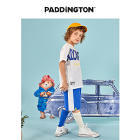 Paddington Bear帕丁顿熊童装夏季男童时尚字母潮流T恤