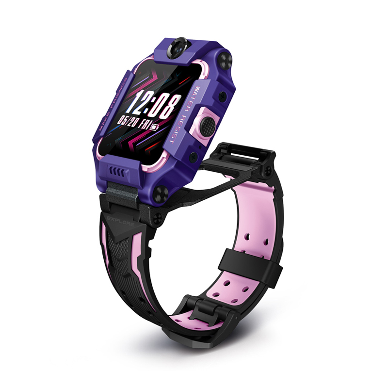 【前后双摄 酷炫新品】小天才电话手表z6 幻紫4g全网通儿童智能防水