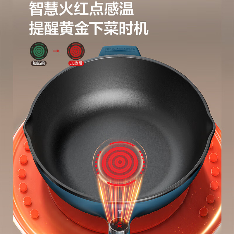 苏泊尔(SUPOR)电炒锅家用多功能电煮锅蒸煮炒菜一体电热火锅 5.5升多用途锅 CJ32A827配蒸笼高清大图
