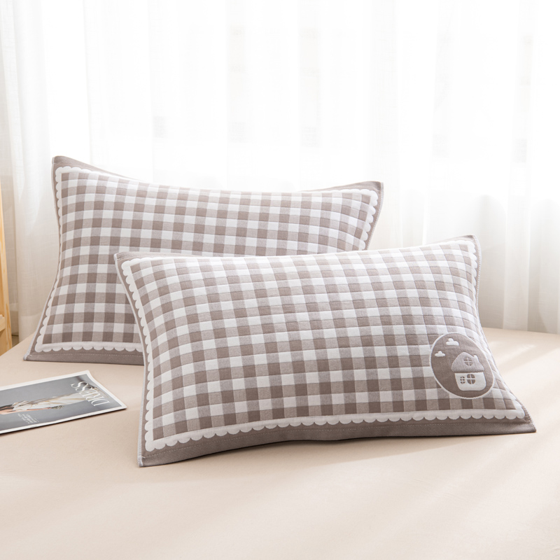 浩博时代 六层纱布枕巾 52*78CM 条高清大图