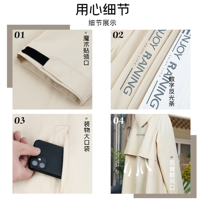 正雨雨衣电动车女款长款全身防暴雨男成人外穿骑行人车分离电瓶车雨披高清大图