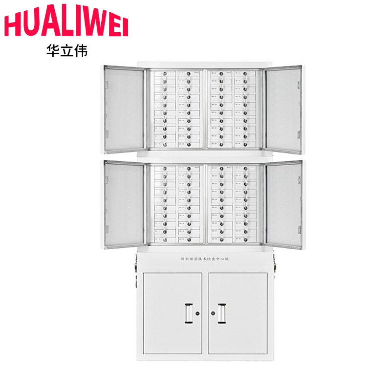 华立伟手机屏蔽柜80格组合款台高清大图