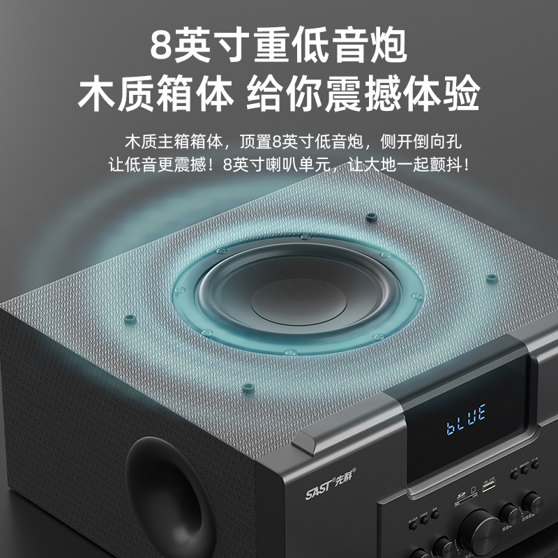 先科(SAST)A16套装家庭影院5.1声道立柱影院家庭KTV套装 客厅电视音响 卡拉OK音箱 家用音响高清大图