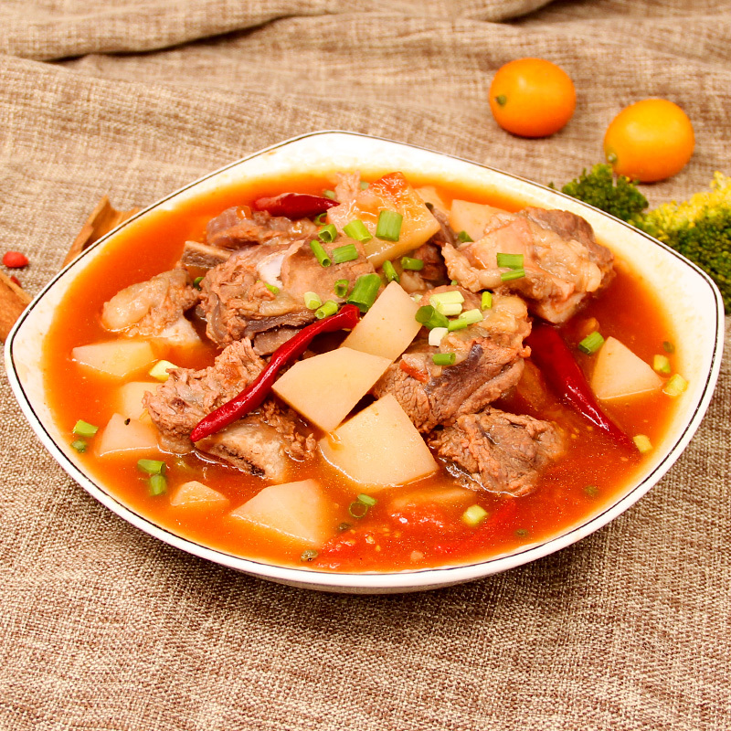 伊赛(yisai)骨钙牛肉块*1袋装 300g 原切谷饲牛肉 生鲜炖汤牛骨
