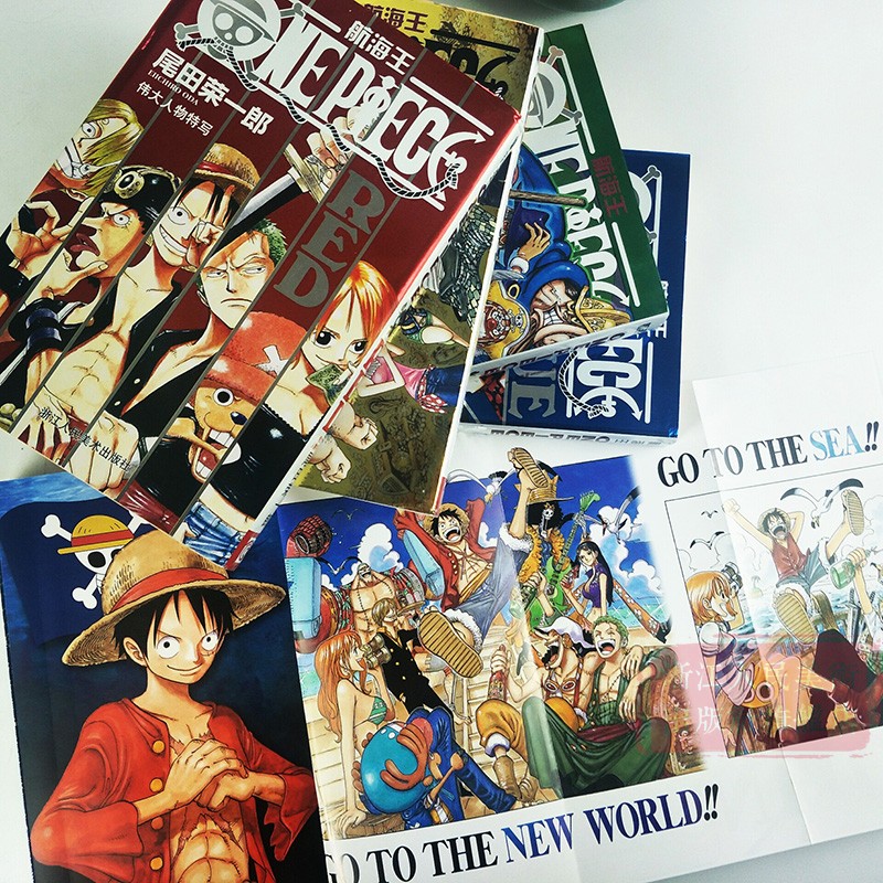 [正版]RED伟大人物特写 人物实况完全收录 海贼王one piece 漫画书周边故事画集 海盗王路飞 尾田荣一郎日本高清大图