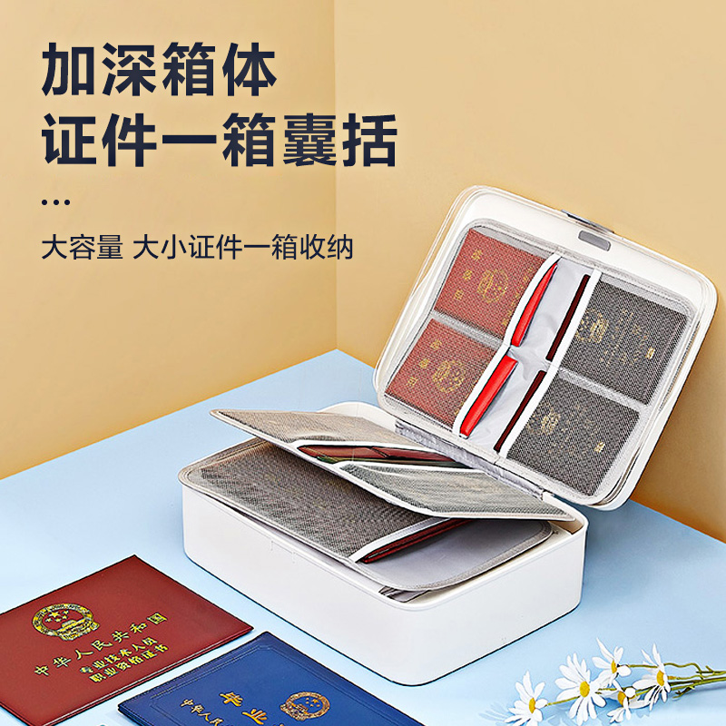 JEKO&JEKO 证件收纳包户口簿房产本证书盒家用文件袋资料宝宝出生证件护照卡包整理箱高清大图
