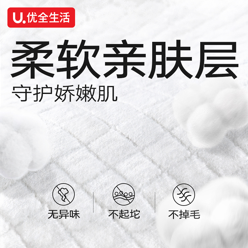 优全生活婴儿隔尿垫一次性透气不可洗防水护理垫新生儿童床大尺寸高清大图
