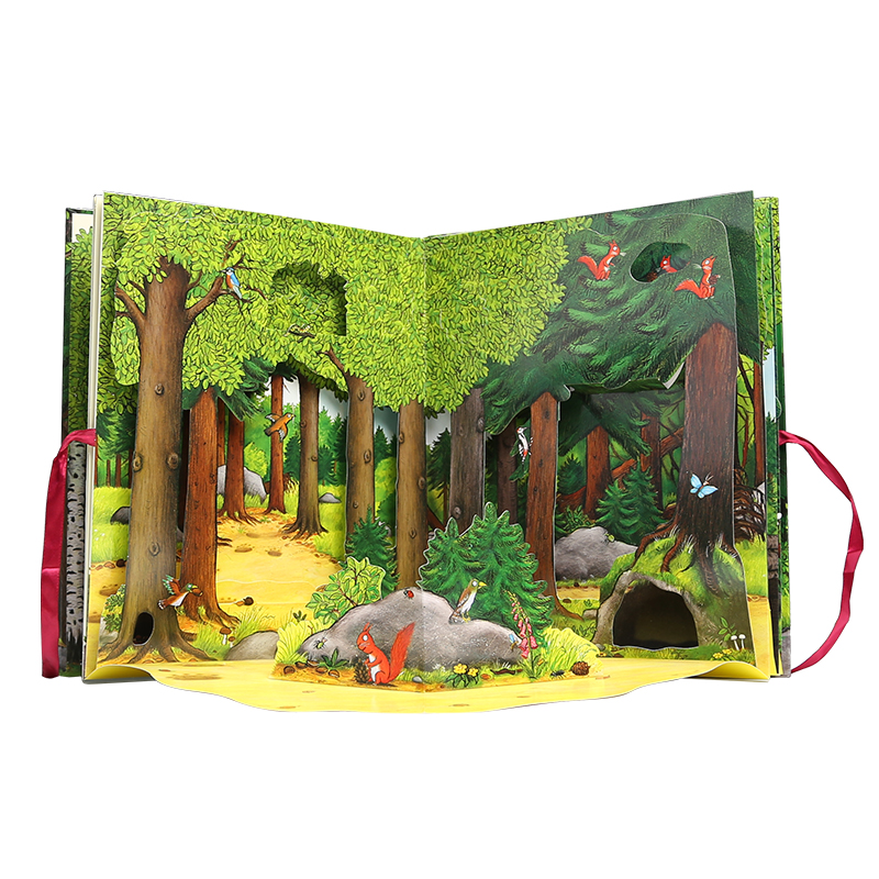 [正版]咕噜牛旋转立体书 英文原版 The Gruffalo Carousel Book 茱莉娅唐纳森 桂冠作家 幼儿高清大图