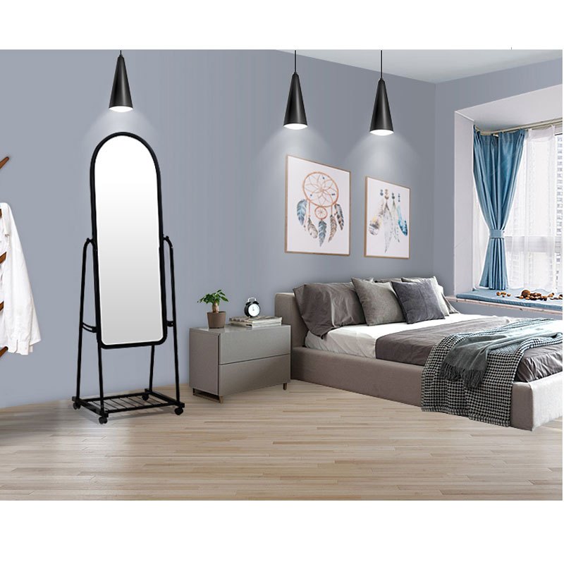 简约现代北欧落地镜子全身镜穿衣镜试衣镜化妆镜壁挂墙镜服装镜住宅