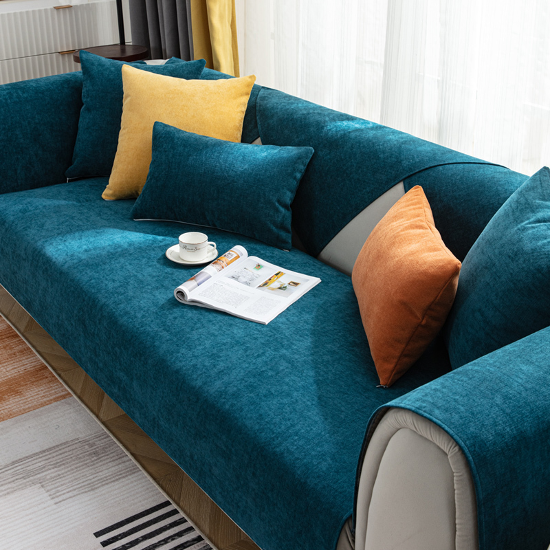 京城派新款简约四季沙发垫套装防滑沙发坐垫子123组合夏季雪尼尔沙发