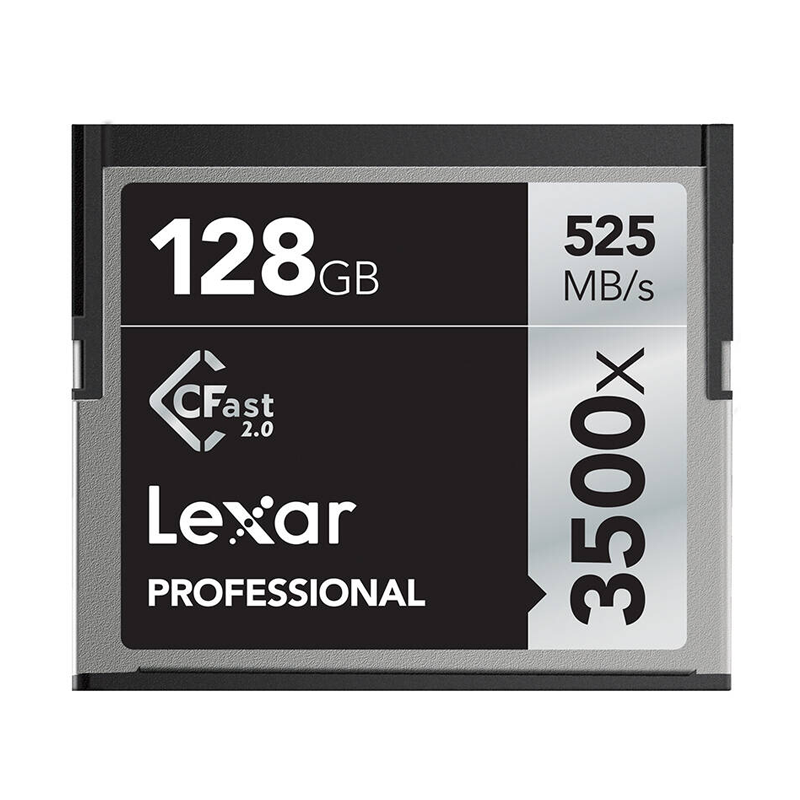 雷克沙(Lexar)128GB CFast 2.0卡3500X读525MB/s写445MB/s单反相机内存卡摄像机存储卡高清大图