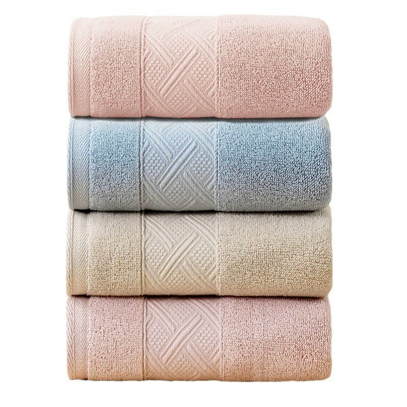 红鲸鱼 纯棉毛巾全棉洗脸巾洗澡浴巾 72*35cm 格子棕 1条高清大图