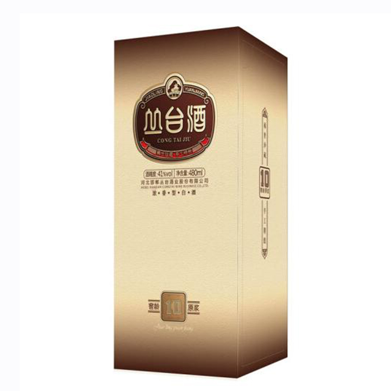 [中华老字号]河北供销馆 丛台酒 41度窖龄原浆10年 480mL*4瓶整箱装 浓香型白酒 邯郸特产