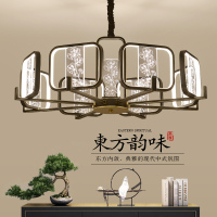 现代新中式客厅吊灯大气家用简约中国风餐厅卧室大厅现代创意LED灯具