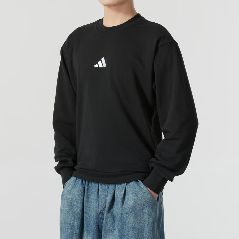 阿迪达斯 （adidas）男装时尚运动服舒适透气休闲上衣圆领套头衫JE3837 ZP高清大图