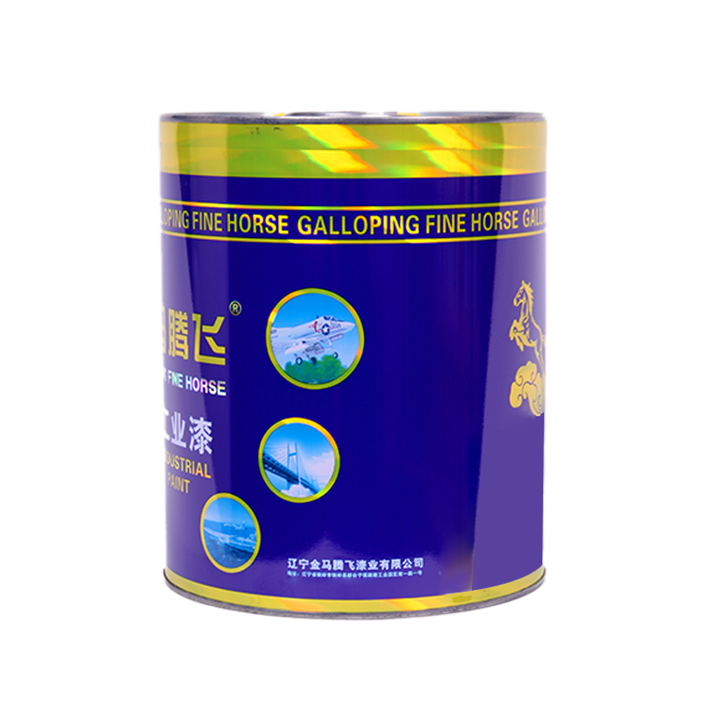 金马腾飞 醇酸快干磁漆 亮光黑-2kg*6桶 箱高清大图