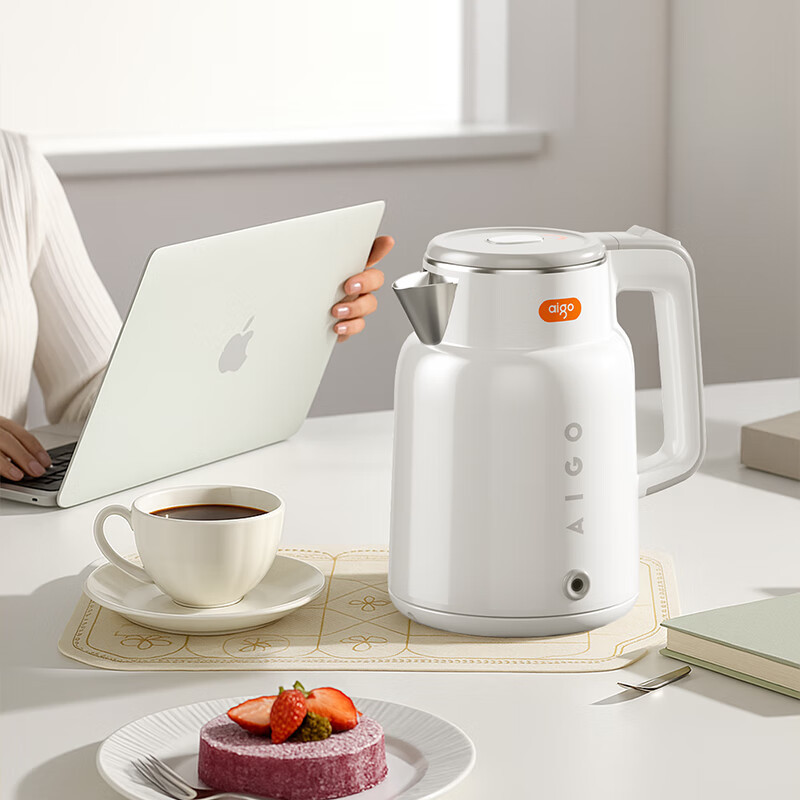 爱国者爱国者小家电电器1.7L烧水壶电热水壶大容量家用水壶烧水304不锈钢双层防烫智能防干烧 ADSH-17M01B高清大图