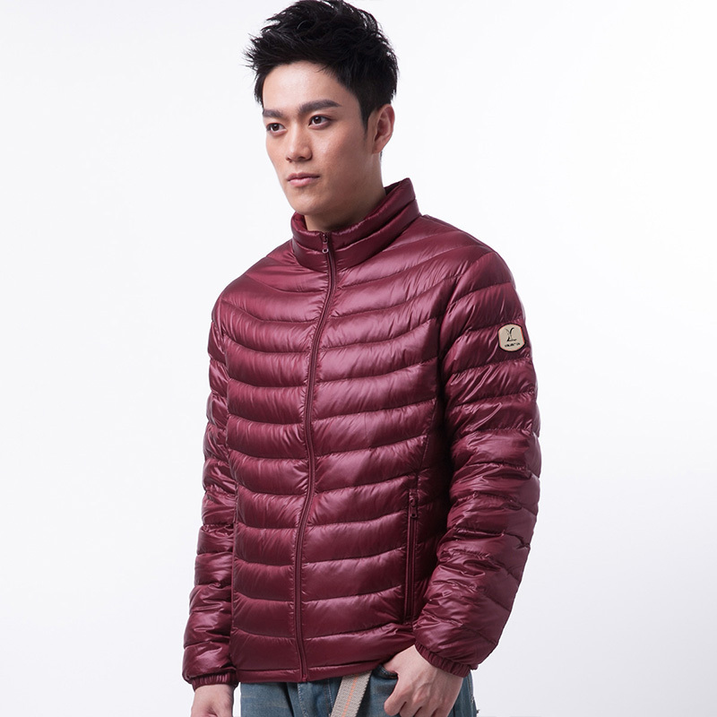 yaloo雅鹿新款轻薄款修身轻型短款羽绒服男装保暖运动外套潮