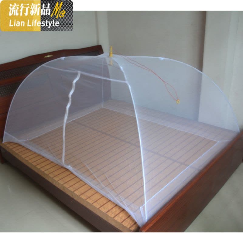 婴儿床蚊帐罩大小号儿童伞罩盖式蒙古包蚊帐易收折叠无底成人蚊帐 三维工匠图片