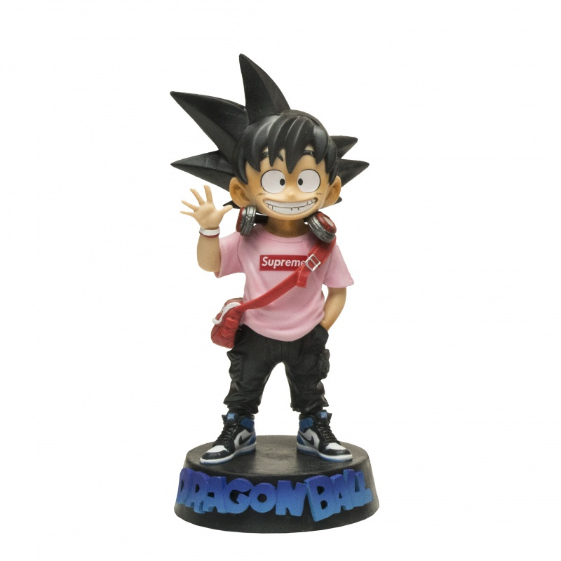 盒装七龙珠gk小孙悟空潮玩潮牌版手办模型摆件玩具潮牌孙悟空灰色上衣