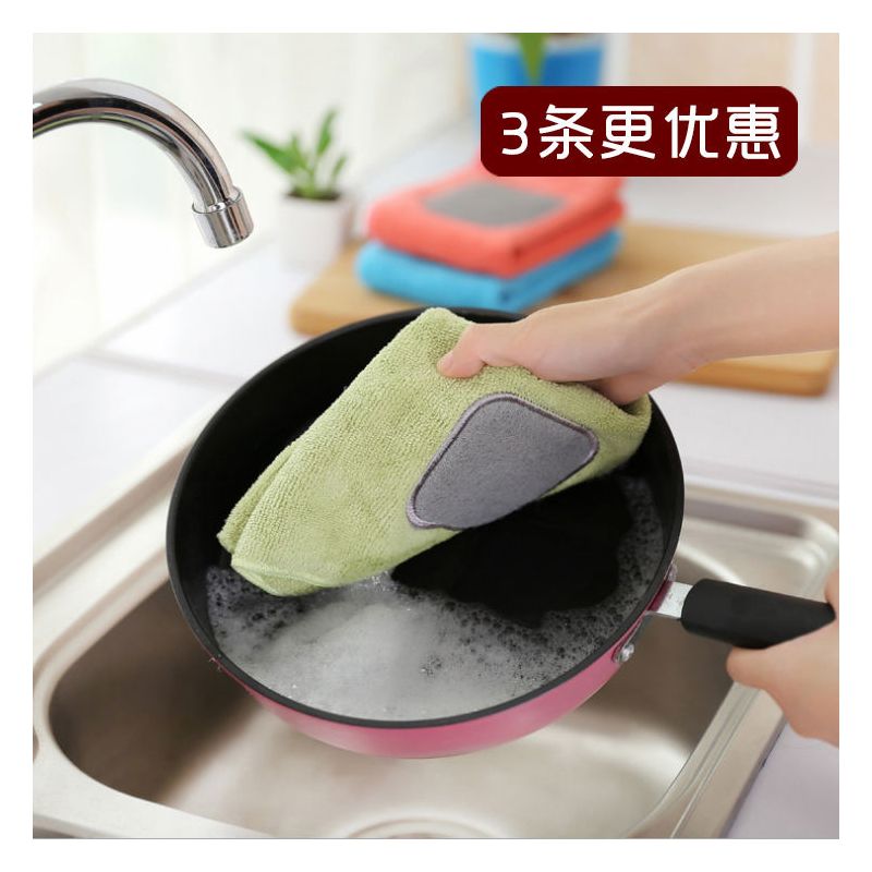 魔力擦抹布 [特惠]6条装|洗碗布抹布不粘油家用神奇麻布厨房用不沾油冼擦桌布吸水家务清洁