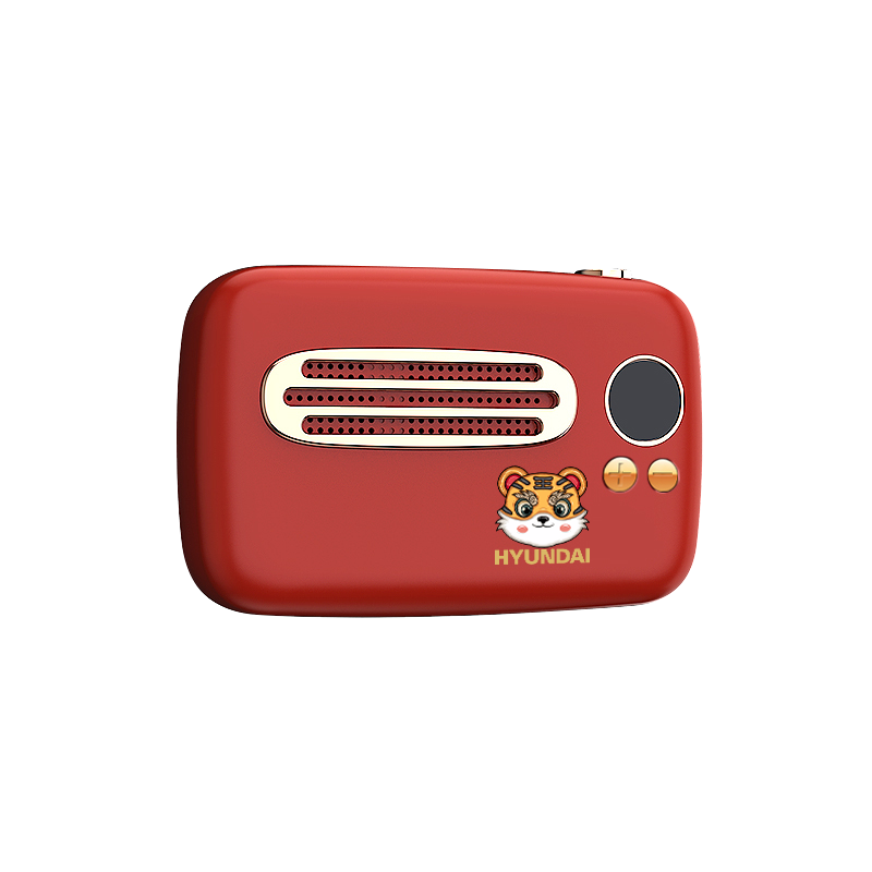 hyundai复古便携蓝牙音箱国潮版yhf007视频