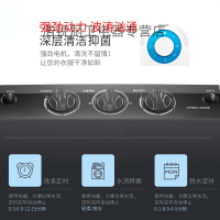【闪电发货】长虹洁立方6kg迷你双桶双缸半自动宝宝洗衣机家用小型带甩干脱水 长虹洁立方60黑金刚普通