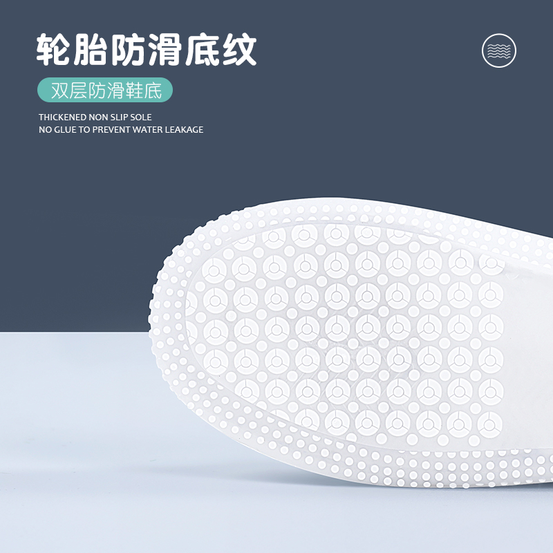 正雨雨鞋套成人多排扣防水成人男女通用大童防滑防污耐磨9063高清大图
