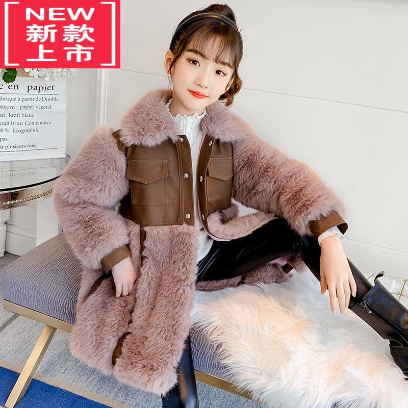 可莉允女童洋气皮草外套冬季童装秋冬装棉衣儿童女大童女孩2022新款棉服图片