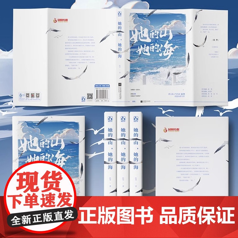 [赠折立卡+名扎x2+折页卡+海报]她的山她的海 扶华著 漫画现代都市青春校园言情书籍书 双向救赎文 女生青春文学言情小高清大图