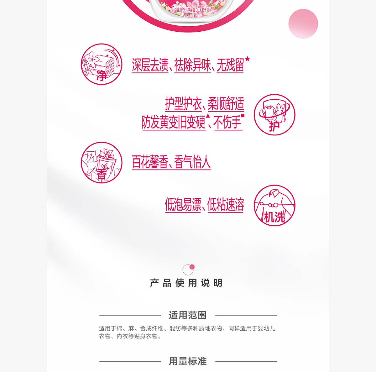 立白 全效馨香洗衣液2.006kg高清大图