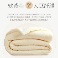 苏宁宜品大豆纤维被子冬被春秋单人双人冬天被芯四季通用加厚保暖冬季被