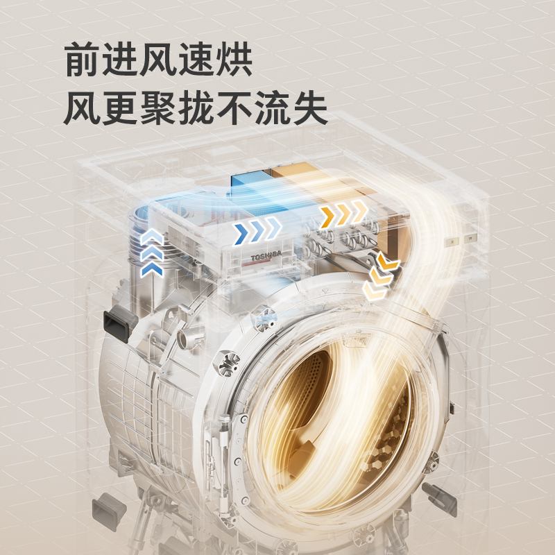 东芝(TOSHIBA)滚筒洗衣机X20热泵式洗烘一体全自动家用带烘干纯平全嵌入12公斤大容量DGH-127X20BW