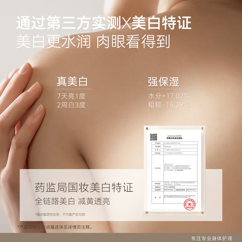 水之蔻[王俊凯推荐]烟酰胺美白身体乳润肤乳保湿国货美白身体乳(10件起订)高清大图