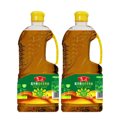 低芥酸浓香菜籽油900ml*2瓶物理压榨非转基因食用油小瓶煎炸