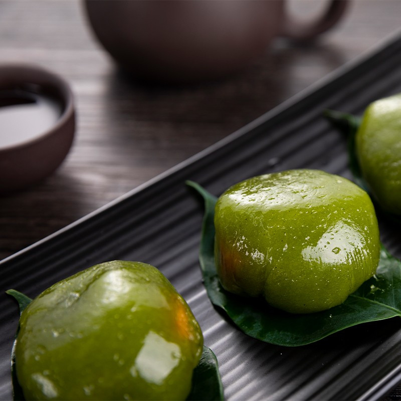 好拾味冷冻荠菜鲜肉青团6粒装240g艾草豆沙青团子清明果江南特产零食