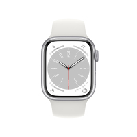 Apple Watch Series 8 智能手表 蜂窝版 41mm 银色铝金属表壳 运动型表带