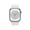 Apple Watch Series 8 智能手表 蜂窝版 41mm 银色铝金属表壳 运动型表带