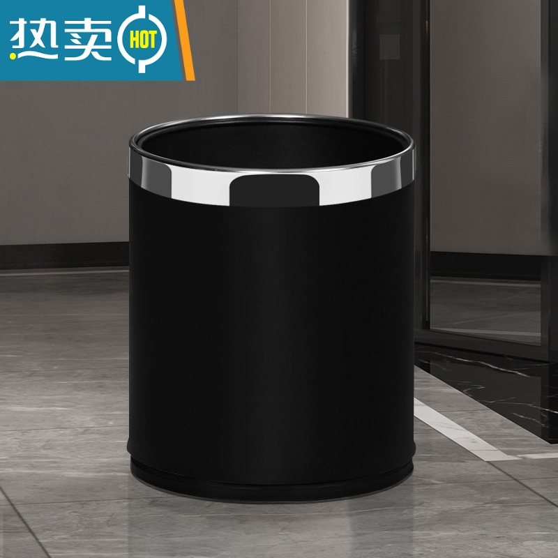XIANCAI垃圾桶家用双层欧式创意大容量厨房客厅卧室卫生间办公室轻奢高清大图