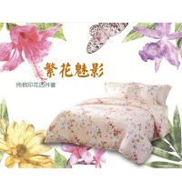 梦洁家纺 MENDALE1010189459 梦洁简致生活四件套 繁花魅影